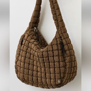 NWT Free People Movement Quilted Carryall - Olive